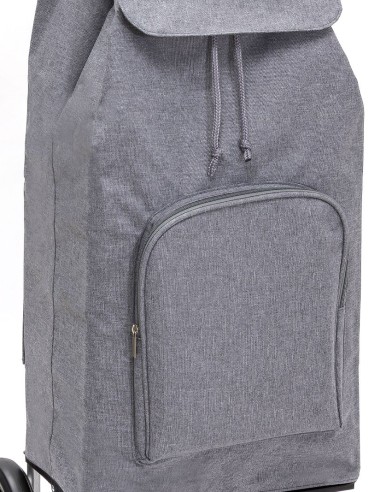 Carlux multipoches 2 roues Chiné Gris