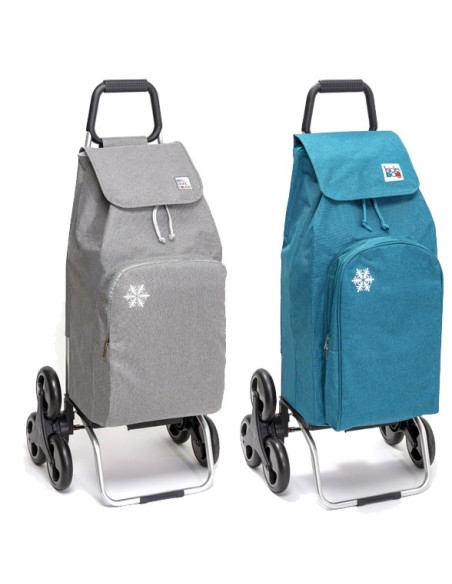 Pack 2 poussettes Isothermes Chiné 6 roues assorties