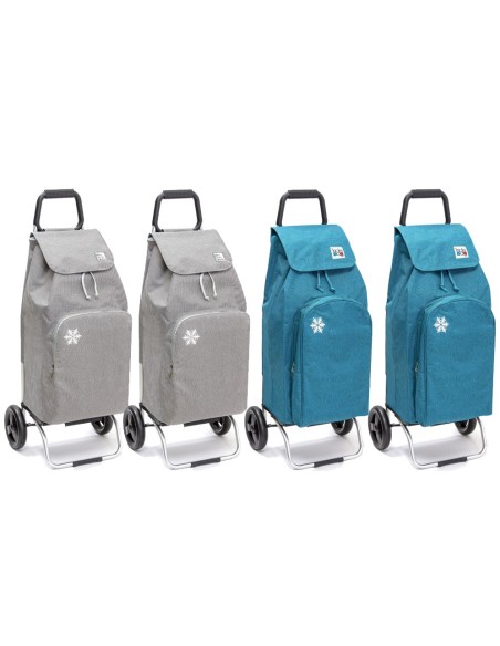 Pack 4 poussettes Isothermes Chiné 2 roues assorties