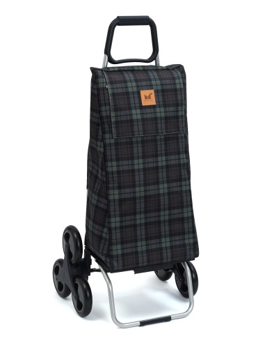 Chariot Maison René 6 roues Tartan Vert