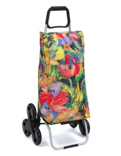 Chariot Maison René 6 roues Floral