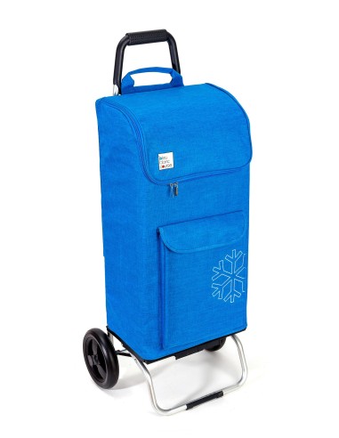 Chariot isotherme 2 roues Chiné Bleu