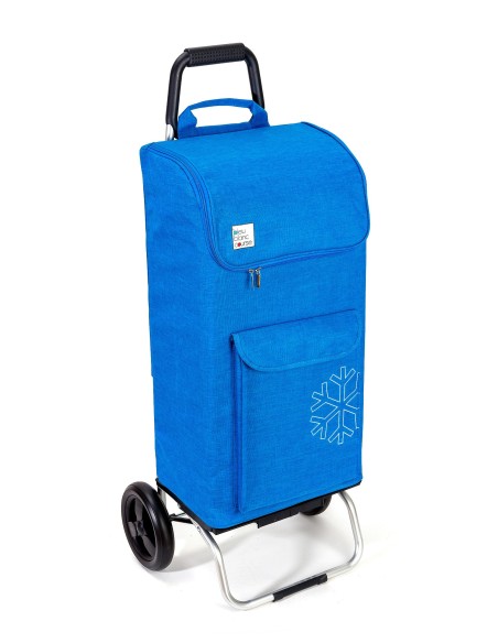 sac isotherme Carlux Multipoches Chiné Bleu