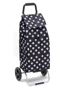 Carlux 2 roues Pois Blanc Noir