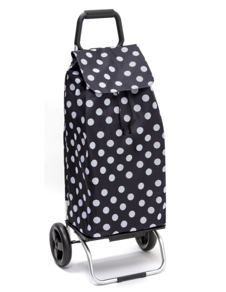 Carlux 2 roues Pois Blanc Noir