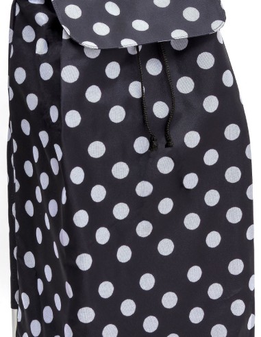 Carlux 2 roues Pois Blanc Noir