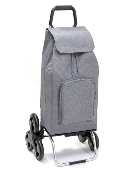 Carlux multipoches 6 roues Chiné Gris