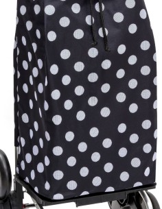 Carlux 6 roues Pois Blanc Noir 2