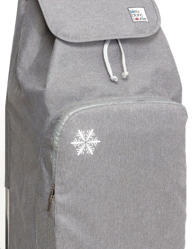 Chariot isotherme 6 roues Chiné Gris